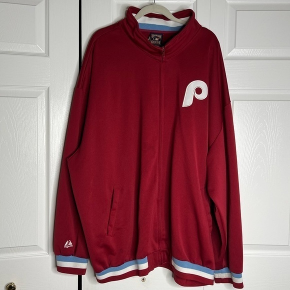 Philadelphia Phillies 3XL Majestic Jacket MLB Retro Throwback